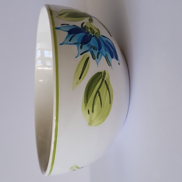 Genuine Ironstone Ware Hand Painted Blue Flowers Coffee Cup Soup Mug Japan - Picture 8 of 12